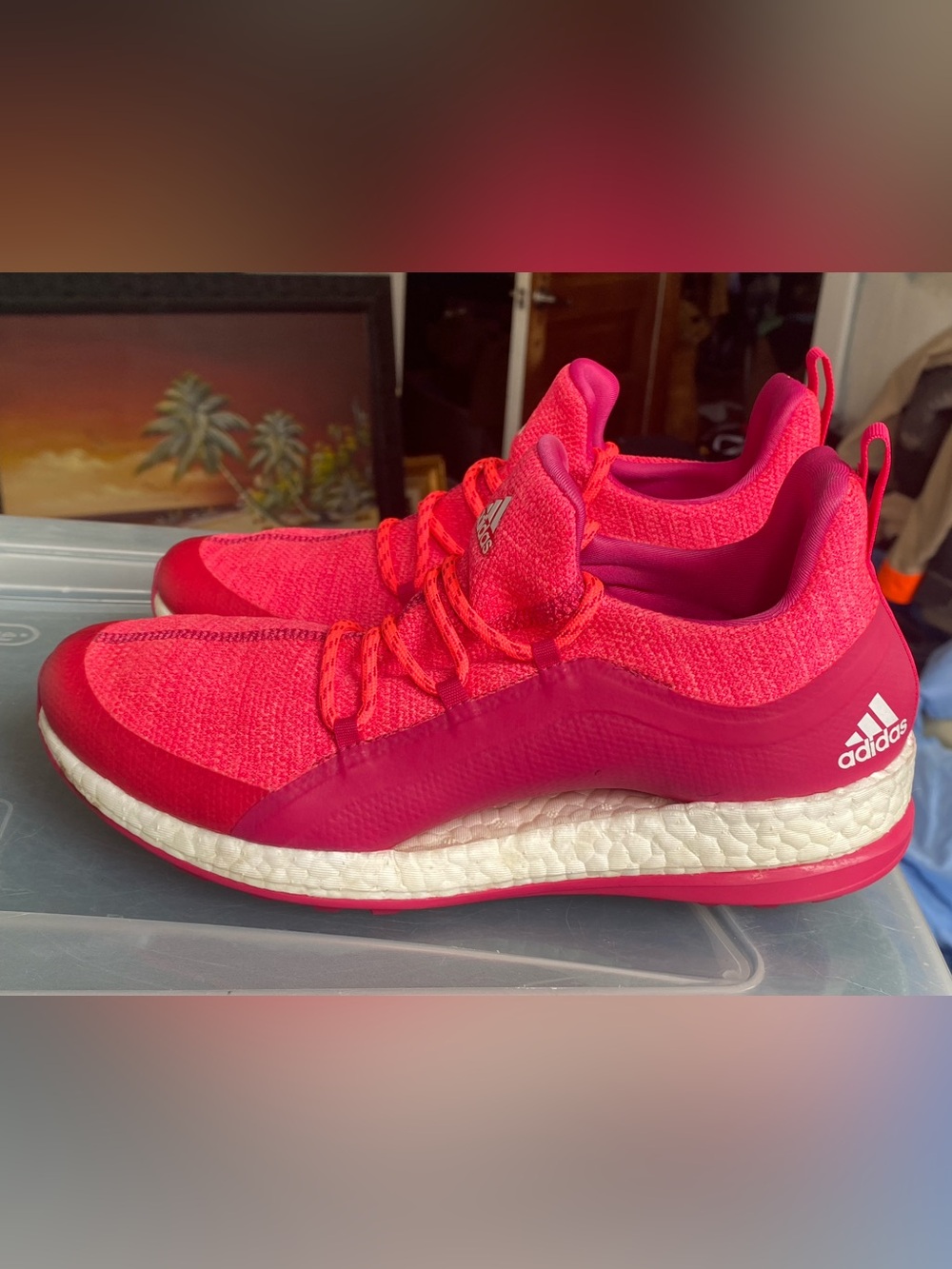 ADIDAS PURE BOOST X WOMENS ATHLETIC
SHOES RUNNING GYM
TRAINERS PINK LOW SIZE
8